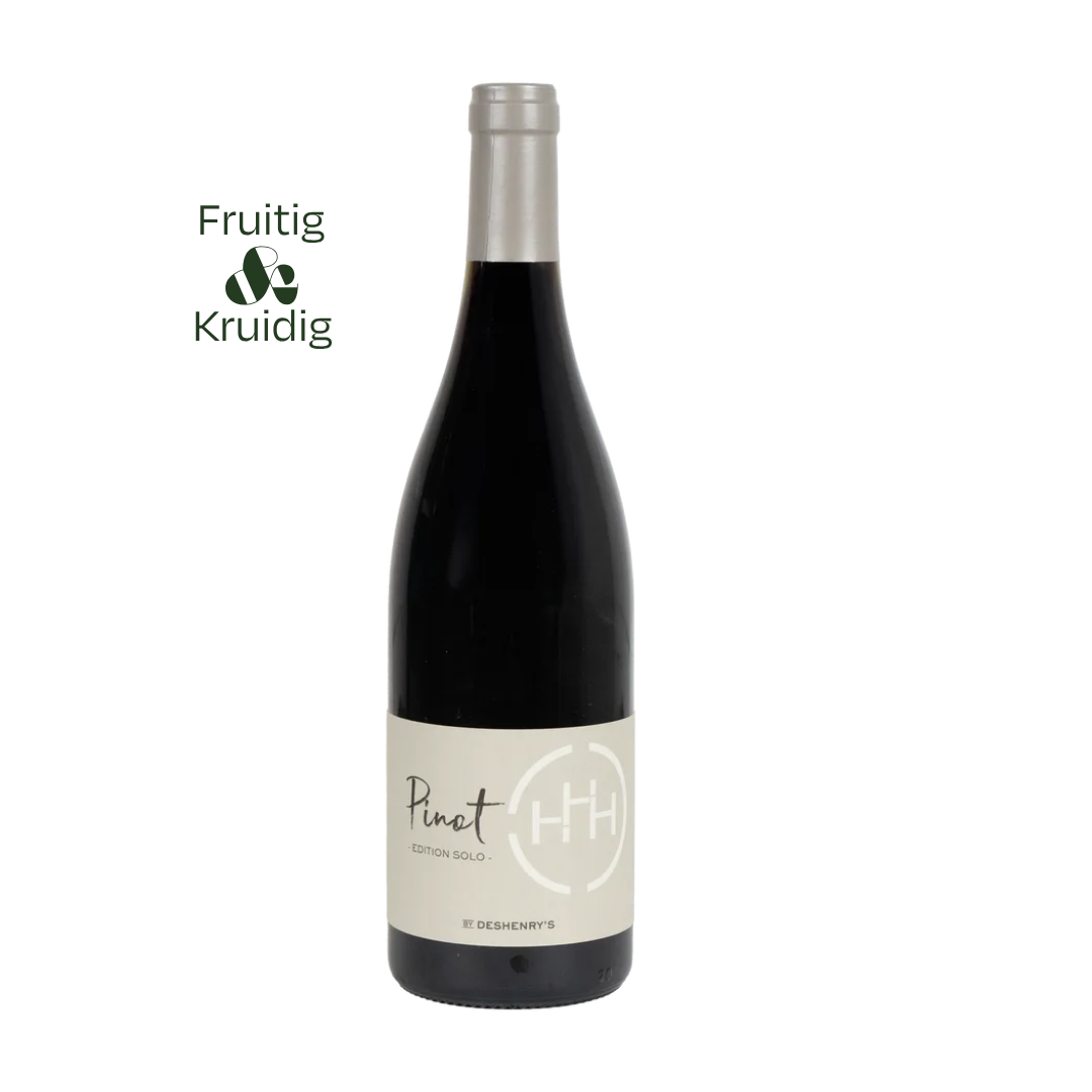 Domaine Deshenry's Pinot Noir Édition Solo rode wijn van 100% Pinot Noir uit de Languedoc, Frankrijk