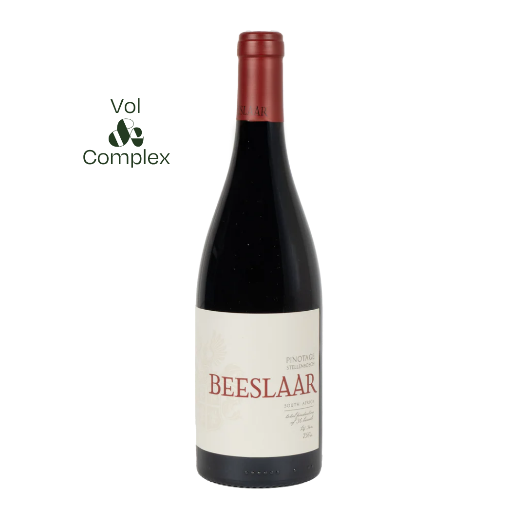 Geweldige Pinotage uit Zuid-Afrika van het bekende wijnhuis Beeslaar