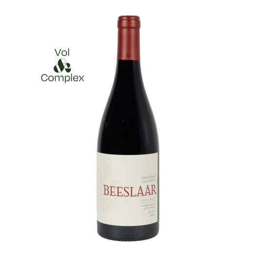Geweldige Pinotage uit Zuid-Afrika van het bekende wijnhuis Beeslaar