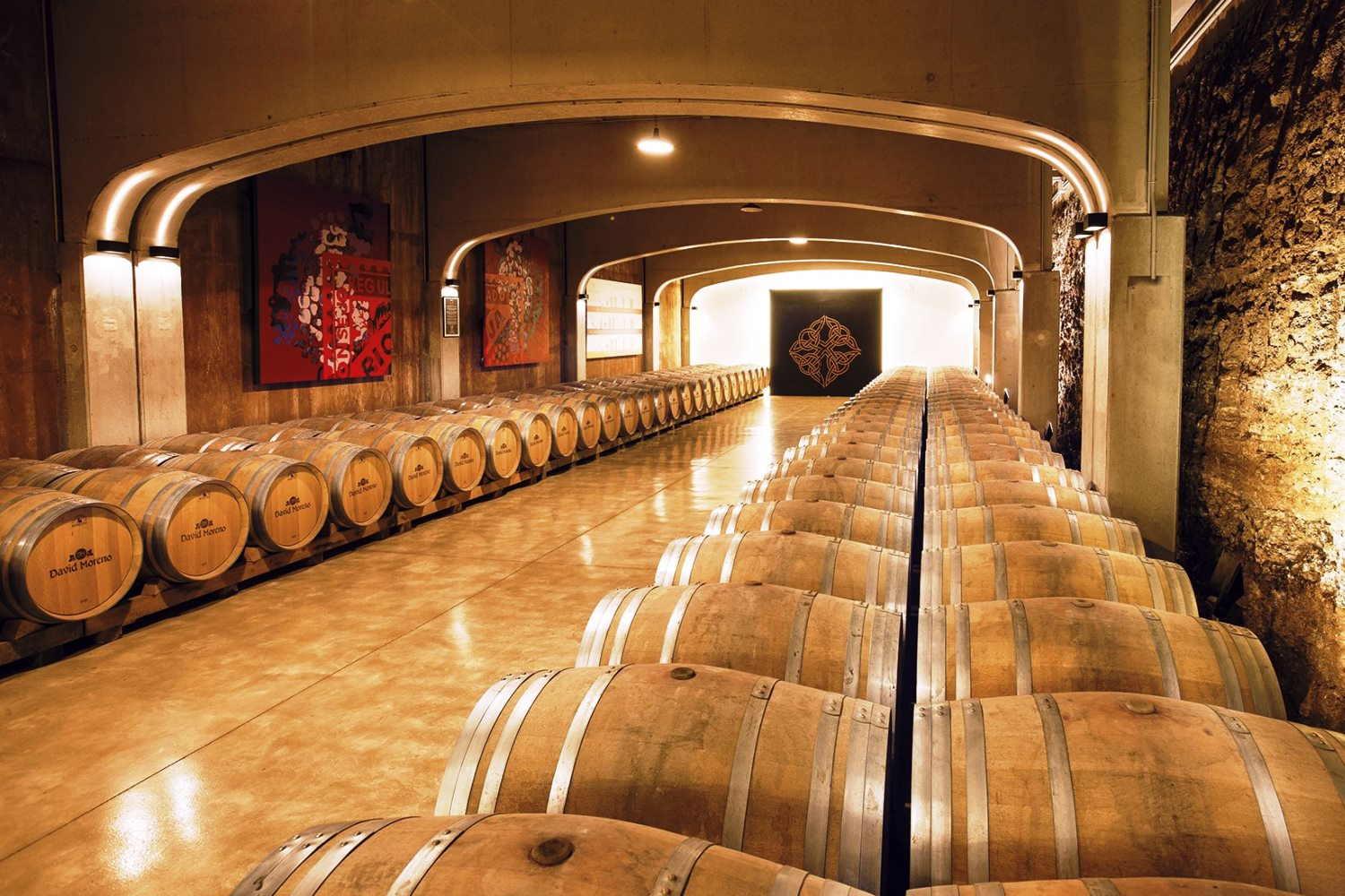 De wijnkelders van David Moreno in de Rioja
