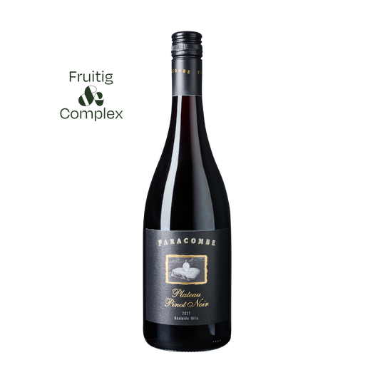 Fles Paracombe Plateau Pinot Noir – elegante Australische Pinot Noir uit Adelaide Hills met rood fruit en aardse aroma’s