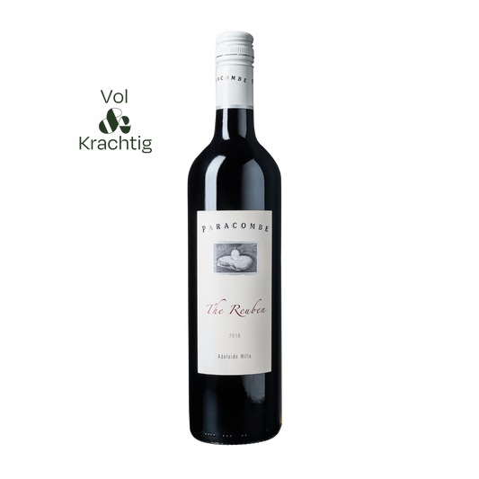 Fles Paracombe The Reuben – elegante Australische rode blend uit Adelaide Hills met donker fruit en kruidige aroma’s.
